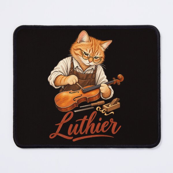 Item preview, Luthier Cat – Violin Maker & Traditional Woodworking Craft designed and sold by Tadeusz1.