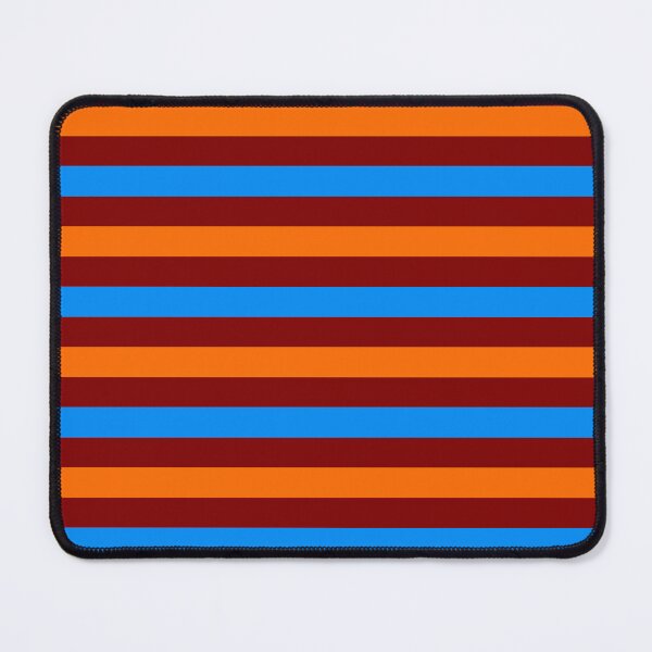 Item preview, Orange And Blue Stripes Design Red  designed and sold by PatternTitan.