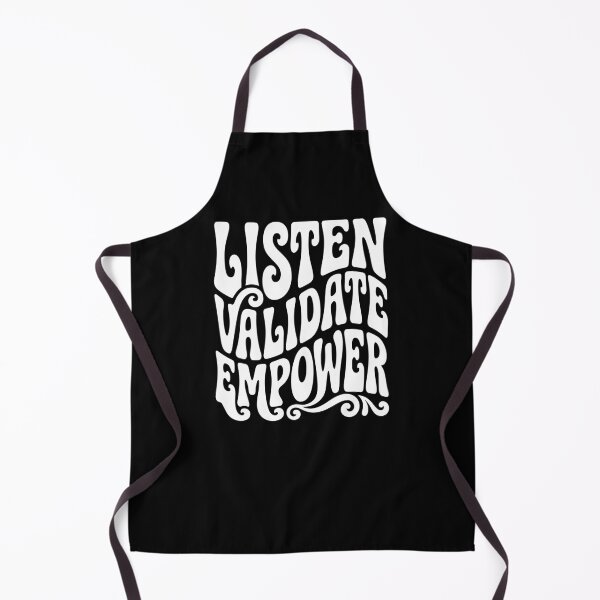 Item preview, Listen Validate Empower Peer Support Specialist Typography AUG-322 designed and sold by noberic.
