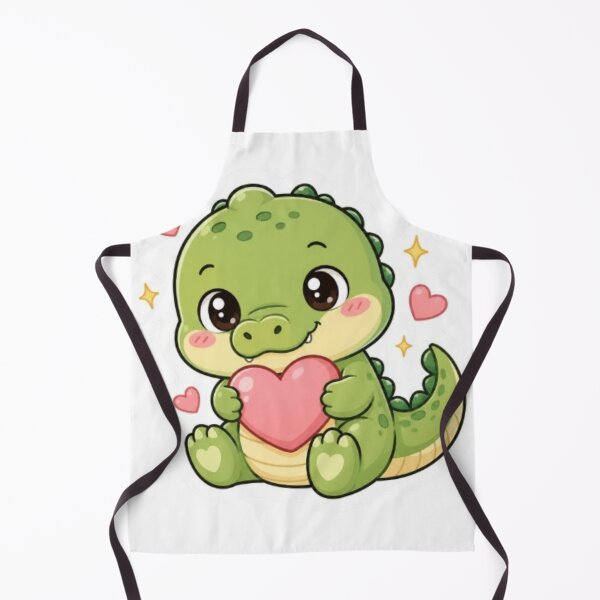 Item preview, Cute Kawaii Dinosaur Love Heart Design – Adorable Green Dino Gift & Cute Animal Artwork designed and sold by Vegasstickers.