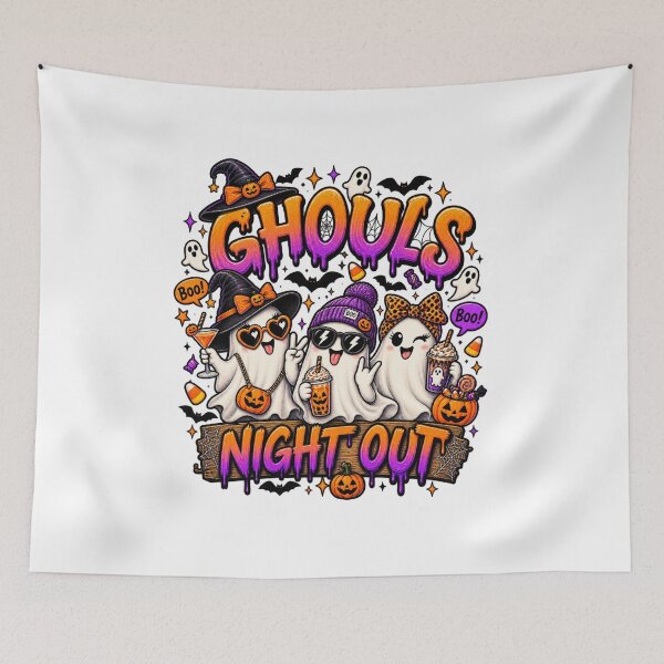 Item preview, Ghosts Night Out Halloween – Cute Spooky Girls Ghost Party Autumn Design designed and sold by Ayden World.
