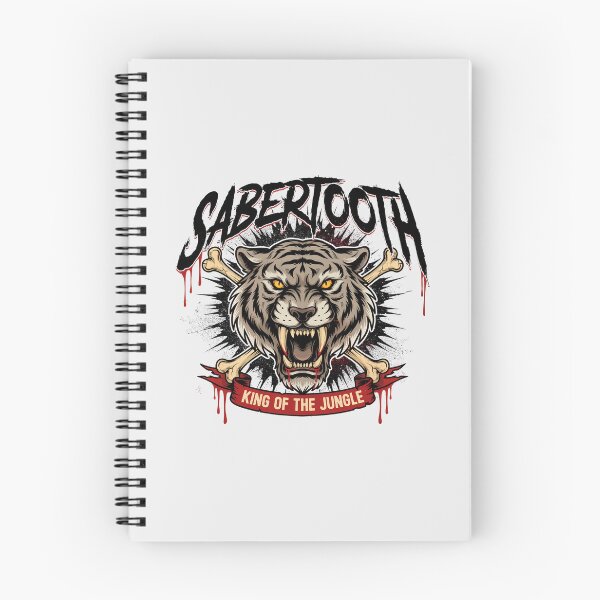 Item preview, Sabertooth Tiger Bones King Of The Jungle Metal Graphic designed and sold by Enea Kelo.