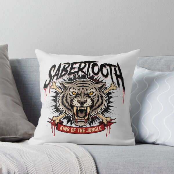 Item preview, Sabertooth Tiger Bones King Of The Jungle Metal Graphic designed and sold by Enea Kelo.