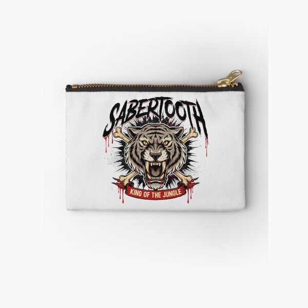 Item preview, Sabertooth Tiger Bones King Of The Jungle Metal Graphic designed and sold by Enea Kelo.