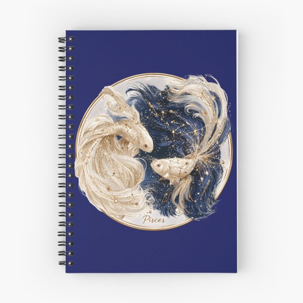 Item preview, Pisces Zodiac Fish Astrology Celestial Constellation Gold Navy PNG designed and sold by MythicMood.