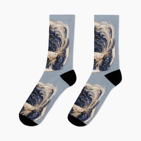 Item preview, Pisces Zodiac Fish Astrology Celestial Constellation Gold Navy PNG designed and sold by MythicMood.