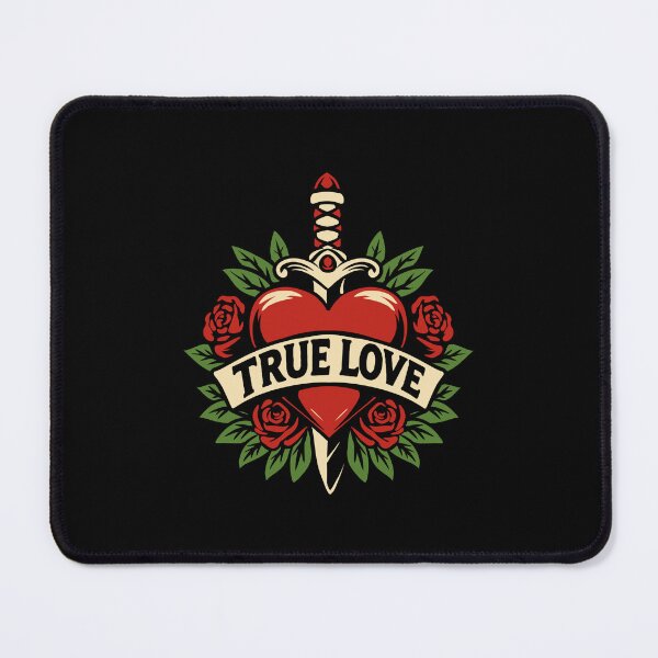 Item preview, True Love Vintage Tattoo Heart T-Shirt designed and sold by phsycartwork.