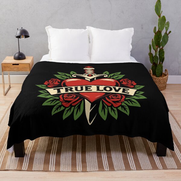Item preview, True Love Vintage Tattoo Heart T-Shirt designed and sold by phsycartwork.