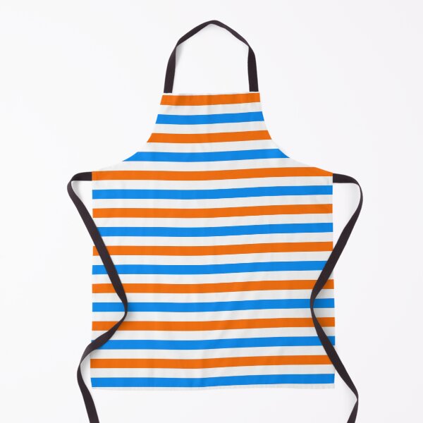 Item preview, Orange And Blue Stripes Design White designed and sold by PatternTitan.