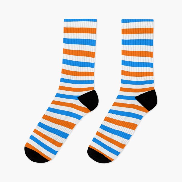Item preview, Orange And Blue Stripes Design White  designed and sold by PatternTitan.