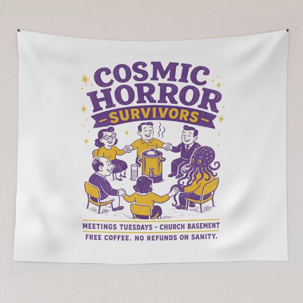 Item preview, Cosmic Horror Survivors Support Group designed and sold by Fenay Designs.