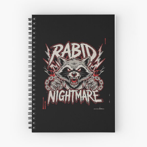 Item preview, Rabid Nightmare Raccoon Chains Lightning Deathcore Graphic designed and sold by Enea Kelo.