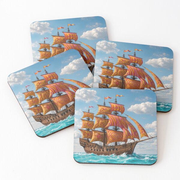 Item preview, Decorated old vessel in the ocean (version 1) designed and sold by ales-panz.