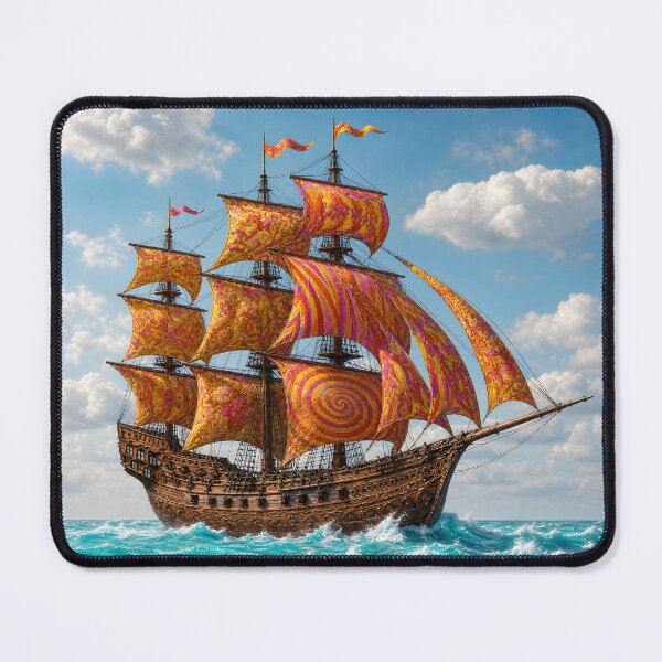 Item preview, Decorated old vessel in the ocean (version 1) designed and sold by ales-panz.