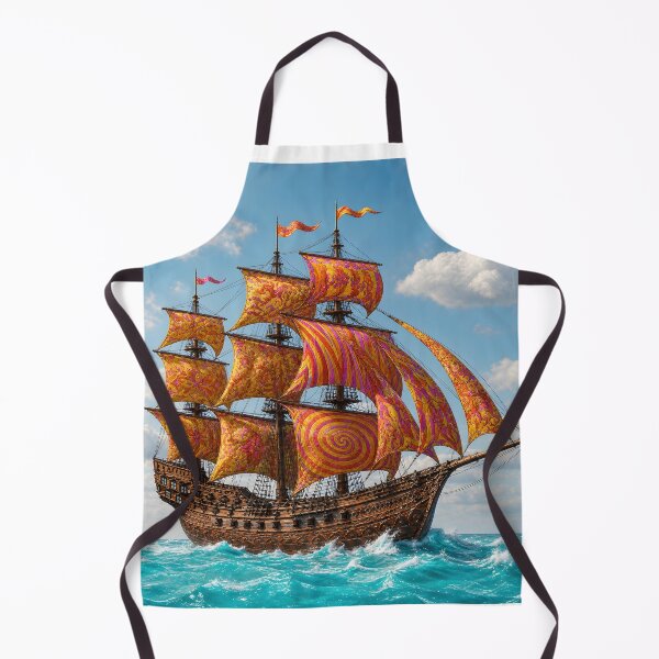 Item preview, Decorated old vessel in the ocean (version 1) designed and sold by ales-panz.