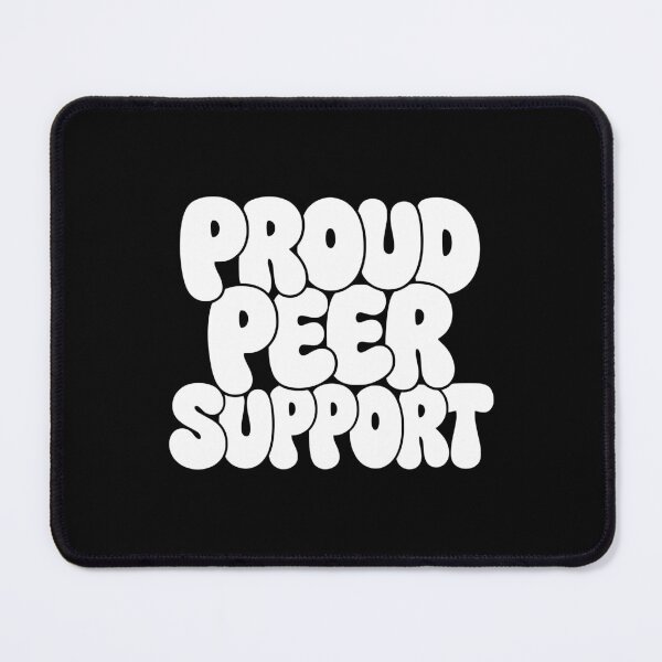 Item preview, Proud Peer Support Recovery Advocate Typography AUG-324 designed and sold by noberic.