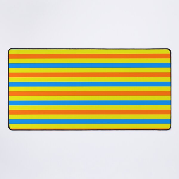 Item preview, Orange And Blue Stripes Design Yellow designed and sold by PatternTitan.