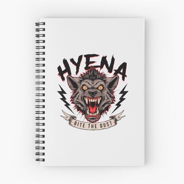 Item preview, Hyena Bite The Dust Snarling Fangs Metal Illustration designed and sold by Enea Kelo.