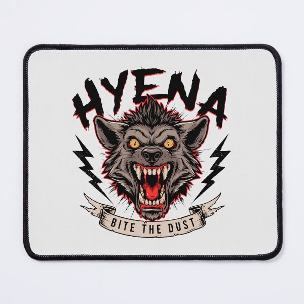 Item preview, Hyena Bite The Dust Snarling Fangs Metal Illustration designed and sold by Enea Kelo.