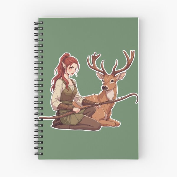 Item preview, Elf and Deer – Enchanted Woodland Fantasy designed and sold by Zenna MT 1.