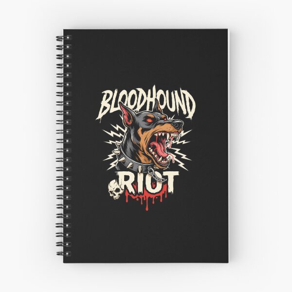 Item preview, Bloodhound Riot Doberman Spiked Collar Skull Graphic designed and sold by Enea Kelo.