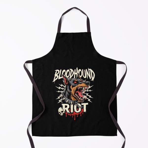 Item preview, Bloodhound Riot Doberman Spiked Collar Skull Graphic designed and sold by Enea Kelo.