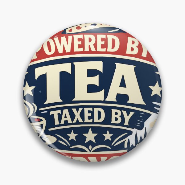 Item preview, Powered by Tea Taxed by Everyone – Funny British Humor & Tea Lover Quote designed and sold by phassystore.
