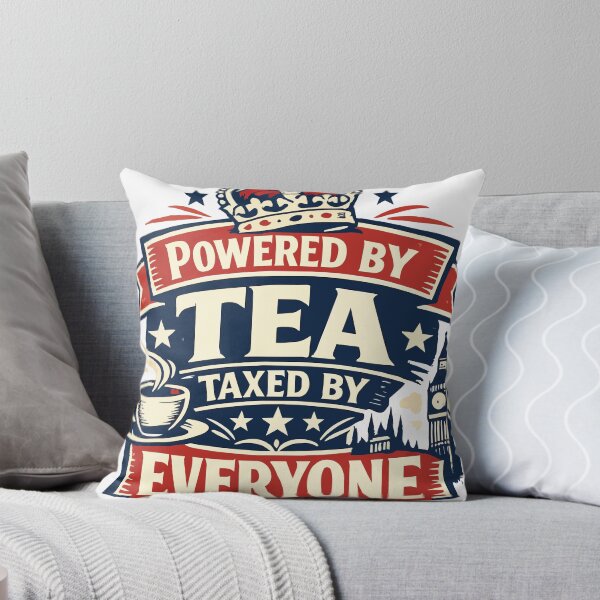 Item preview, Powered by Tea Taxed by Everyone – Funny British Humor & Tea Lover Quote designed and sold by phassystore.