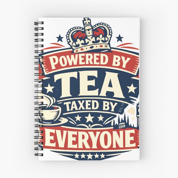 Item preview, Powered by Tea Taxed by Everyone – Funny British Humor & Tea Lover Quote designed and sold by phassystore.