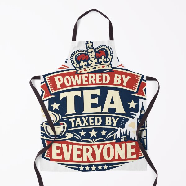 Item preview, Powered by Tea Taxed by Everyone – Funny British Humor & Tea Lover Quote designed and sold by phassystore.