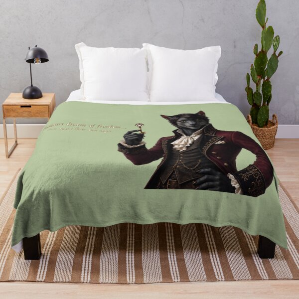 Item preview, Humans Dream of Freedom – Philosophical Cat designed and sold by VolkovaLenaArt.