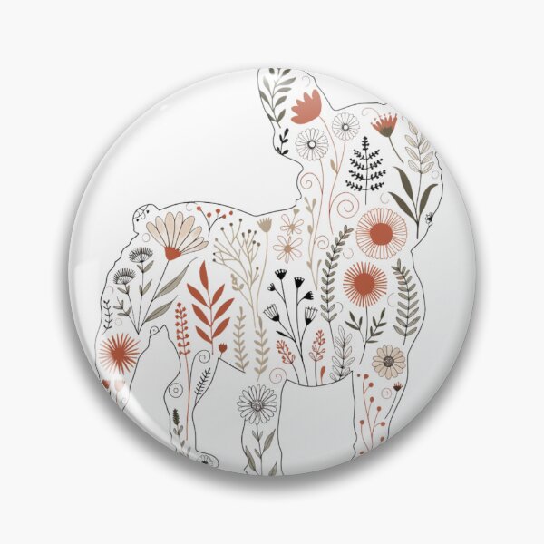 Item preview, French Bulldog Wildflower Botanical Floral Silhouette designed and sold by Kinship-Pets.