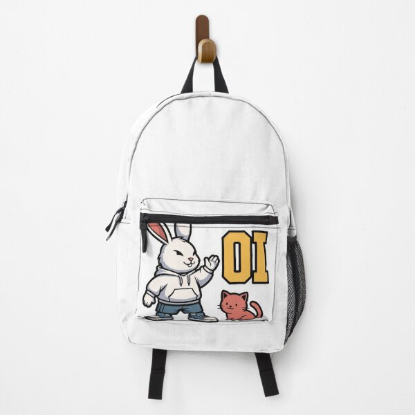 Item preview, Oi Streetwear White Rabbit And Orange Cat designed and sold by a575642903.
