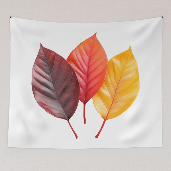 Item preview, Autumn Leaves Trio – Red Orange and Golden Fall Foliage designed and sold by Awarrie.