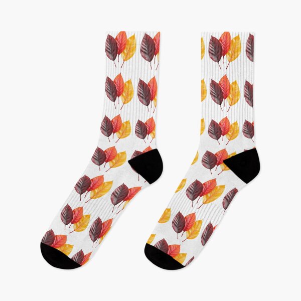 Item preview, Autumn Leaves Trio – Red Orange and Golden Fall Foliage designed and sold by Awarrie.
