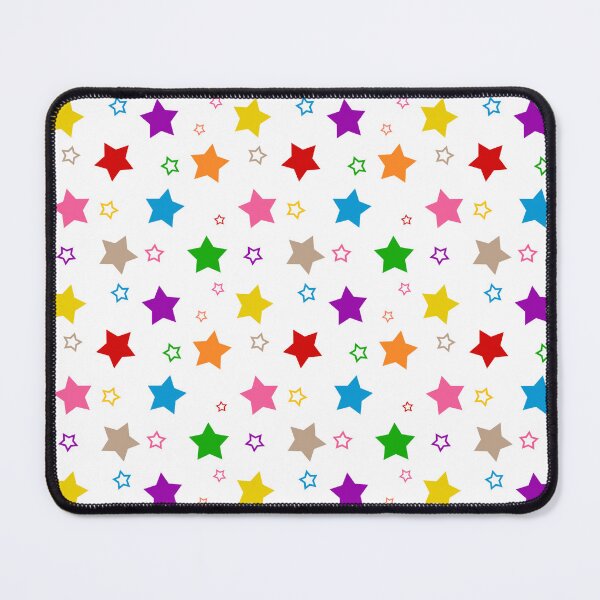 Item preview, Colorful Bright Stars Pattern Design White designed and sold by PatternTitan.