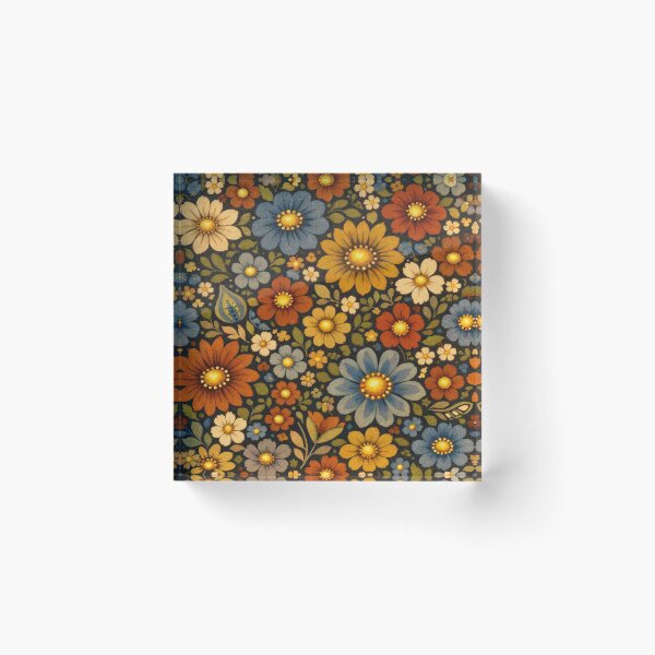 Item preview, Bohemian Floral 12" x 12" Seamless Pattern Textile designed and sold by JenExpresses.
