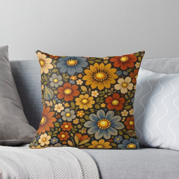 Item preview, Bohemian Floral 12" x 12" Seamless Pattern Textile designed and sold by JenExpresses.