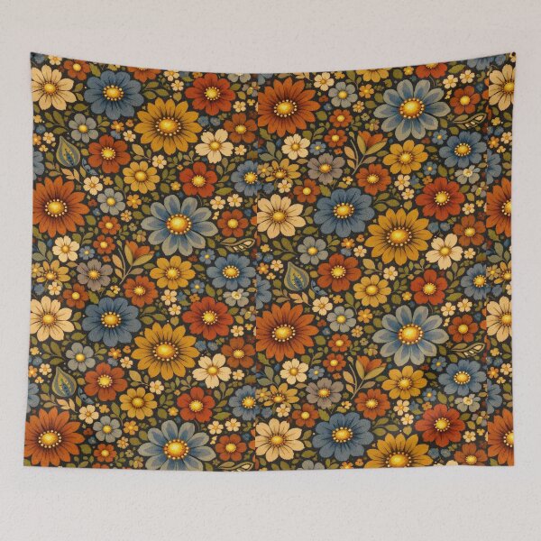Item preview, Bohemian Floral 12" x 12" Seamless Pattern Textile designed and sold by JenExpresses.