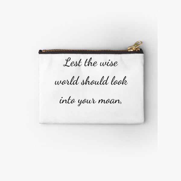Item preview, “Lest the wise world should look into your moan,” - handwriting black designed and sold by ariksworld.