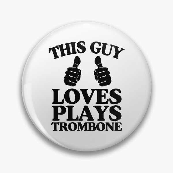 Item preview, This Guy Plays Trombone Two Thumbs designed and sold by Rock Paper T-Shirts.