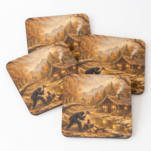 Item preview, Autumn forestry work by the stream designed and sold by Sigtrix.
