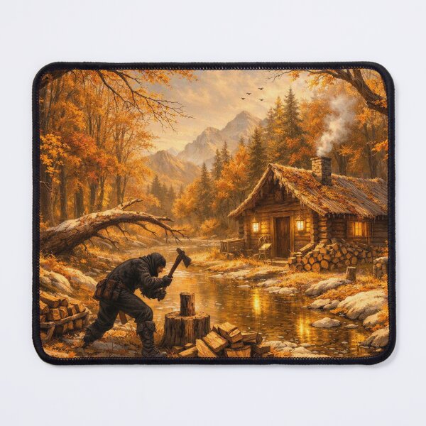 Item preview, Autumn forestry work by the stream designed and sold by Sigtrix.