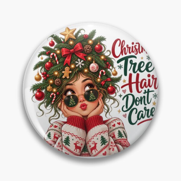 Item preview, Christmas Tree Hair Don't Care | Funny Christmas Woman designed and sold by MotylekAnia.