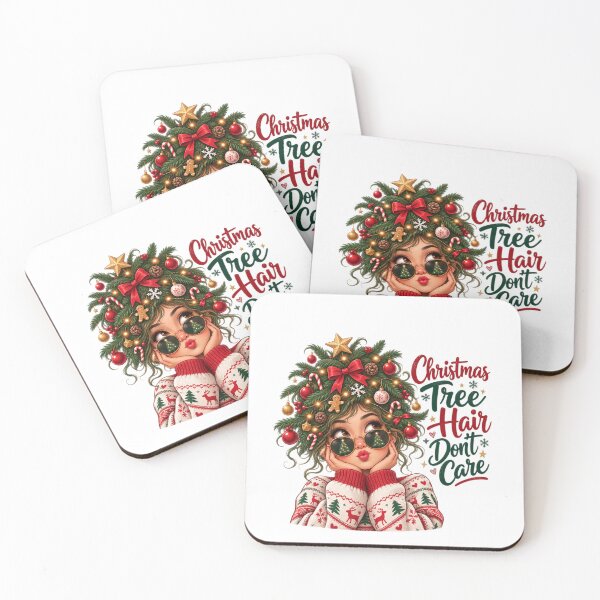 Item preview, Christmas Tree Hair Don't Care | Funny Christmas Woman designed and sold by MotylekAnia.