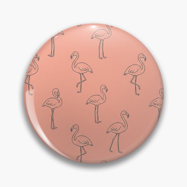 Item preview, Minimalist Pink Flamingo Line Art Seamless Pattern Design by MNS designed and sold by ashenlocs.