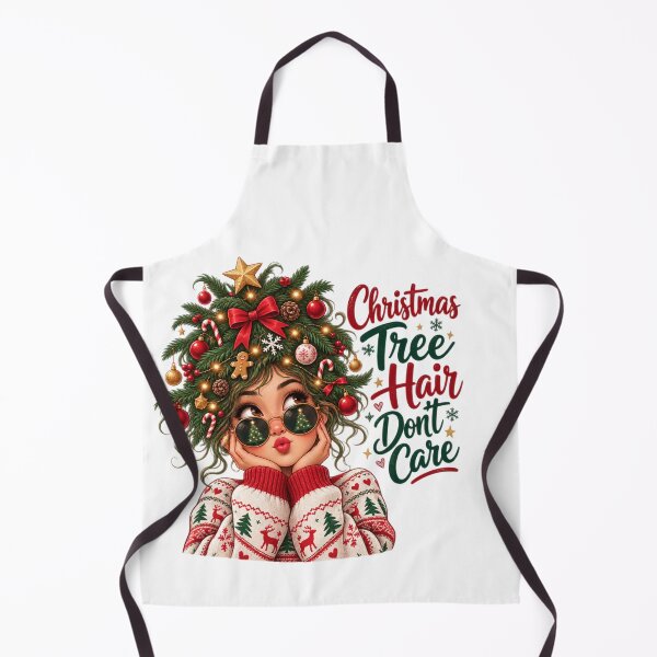 Item preview, Christmas Tree Hair Don't Care | Funny Christmas Woman designed and sold by MotylekAnia.