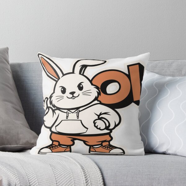 Item preview, Oi Streetwear White Bunny Waving Hello designed and sold by a575642903.