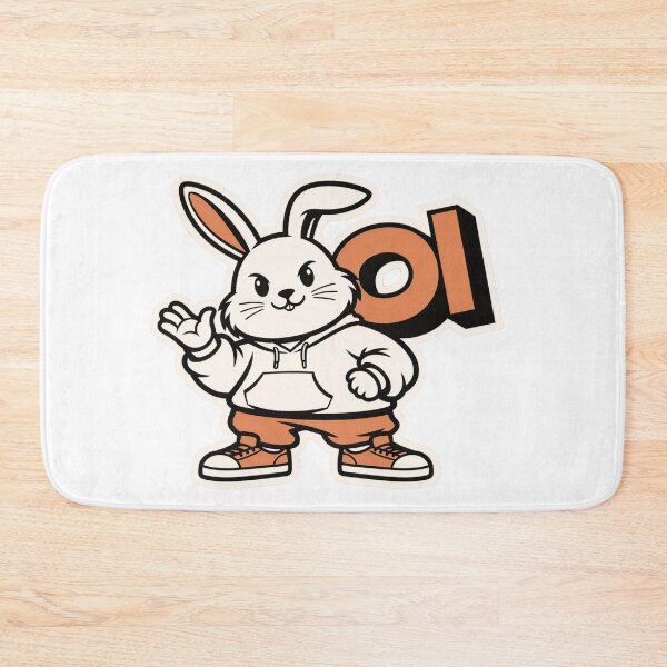Item preview, Oi Streetwear White Bunny Waving Hello designed and sold by a575642903.