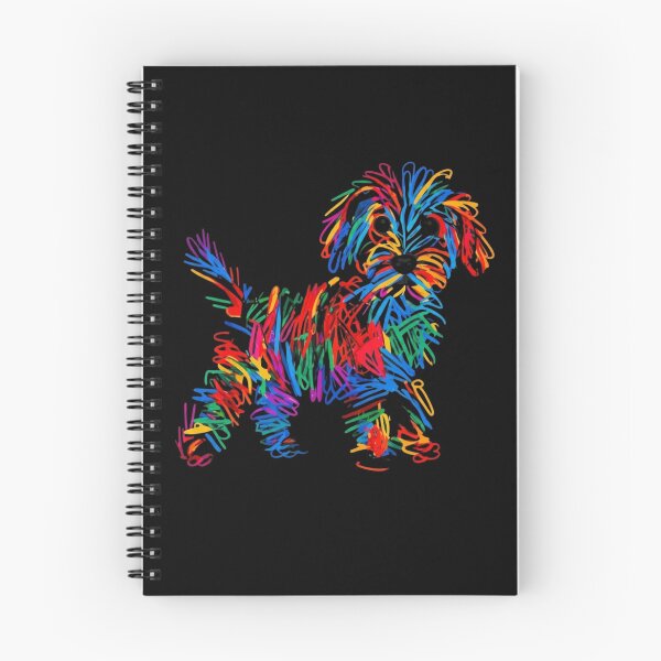 Item preview, Colorful Scribble Dog Abstract Rainbow Doodle Dog Lover Art designed and sold by haitrieuic96.